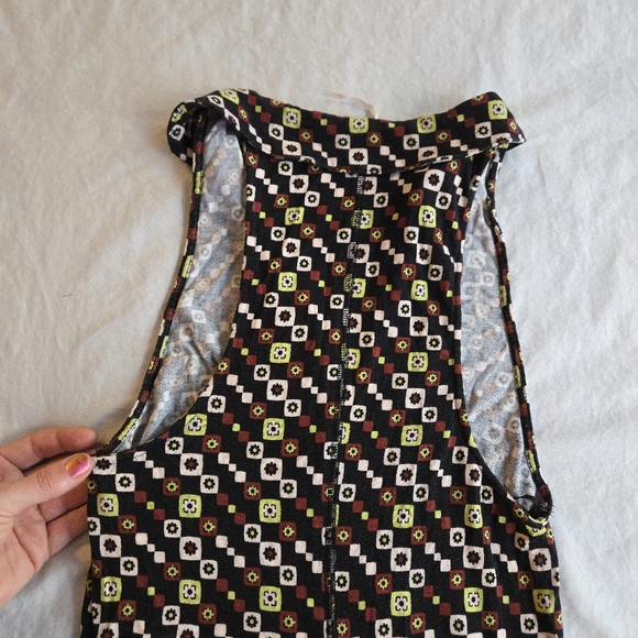 Free People Shayna Halter Wide Leg Black and White Floral Jumpsuit - Picture 15 of 15